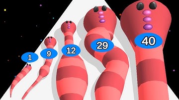 WORM RACE BOSS FIGHT /∞ Epic Race Gameplay Android iOS • Satisfying ASMR Mobile Games