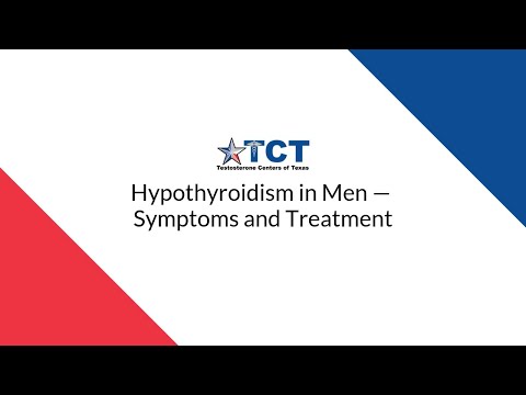 Hypothyroidism in Men — Symptoms and Treatment