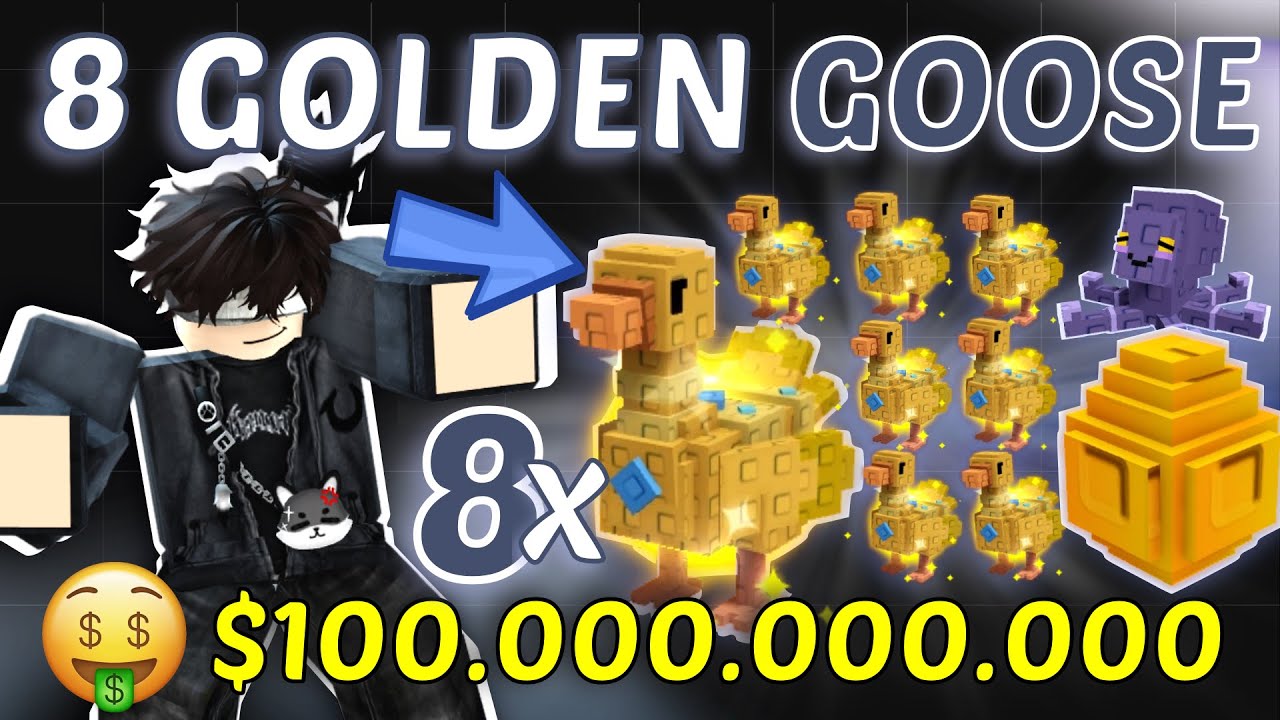 Dari Noob Pake 8 GOLDEN GOOSE di Grow a Garden!