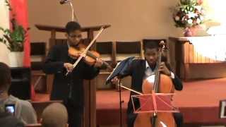 Miniatura de vídeo de "C'est Jésus, quand je chancelle ... He will hold me fast - Christian hymnal : violin and cello"