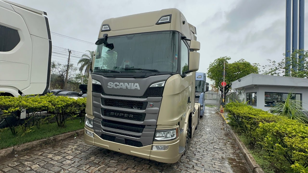VEJA COMO FICOU A NOVA COR DA SCANIA BEGE IMPERIAL 