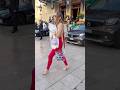 A Woman in Red Walks Past the Casino de Monte-Carlo #belezafeminina #fashion #model #lifestyle