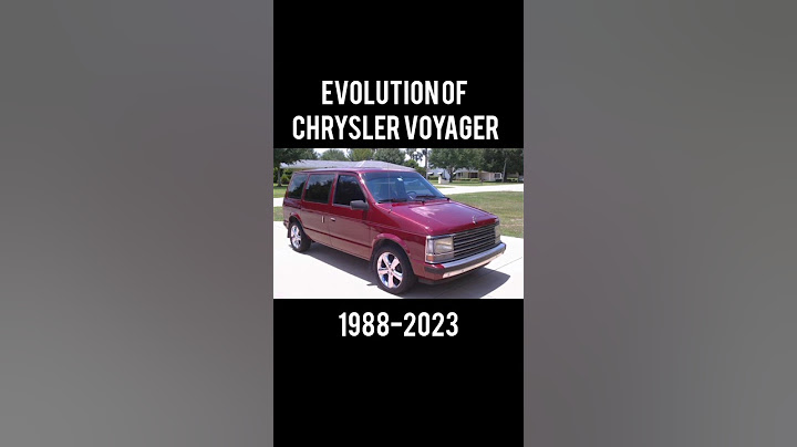 EVOLUTION OF CHRYSLER VOYAGER (1988~2023) #shorts #viral #cars #trending #evolution #chrysler