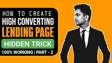 How to create landing page for affiliate marketing in wordpress | make clickbank funnel in hindi
