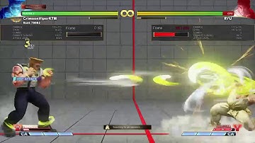 CrimsonViperKTM | SFV  - Guile VT2 Bugged??? Ummmm