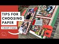 Tips for Choosing Paper Patterns and Colors | December Daily Christmas Scrapbooking Idea