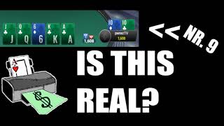 Poker 0,00323 % 9Th Royal Flush