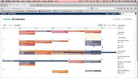 Adding Calendars to "My Calendars" in Confluence