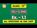 Class 11th Maths  Ex. - 1.1 (Sets) ll One Shot ll Q.1 - Q.6 ll CBSE  NCERT ll