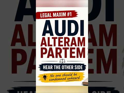 Audi Alteram Partem Explained in Hindi | Caselaws #legalmaxims
