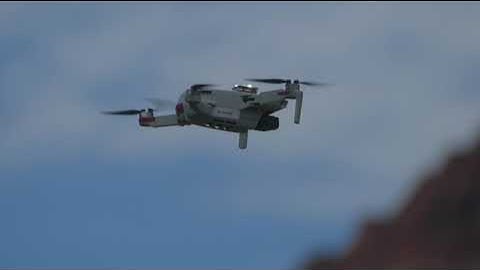 Demo Daytime Video - Firehouse ARC White Strobe ligjht on top of DJI Mini 2