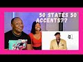 Couple Reacting to 50 People Showing Their States' Accents