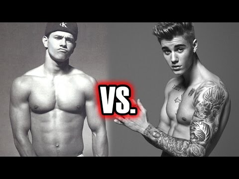 Justin Bieber vs Marky Mark Wahlberg: Best Calvin Klein Photo? - YouTube