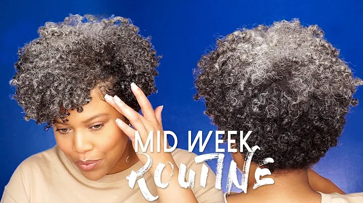 MY MIDWEEK NATURAL SILVER HAIR ROUTINE - HOW I REF...