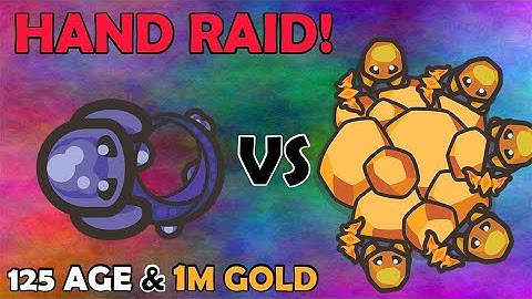 [TAMING.IO] FUNNY RAIDS! HAND RAID = 125 AGE :O