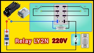 How the LY2N 8 Pin Relay Works || Electrical Simulation