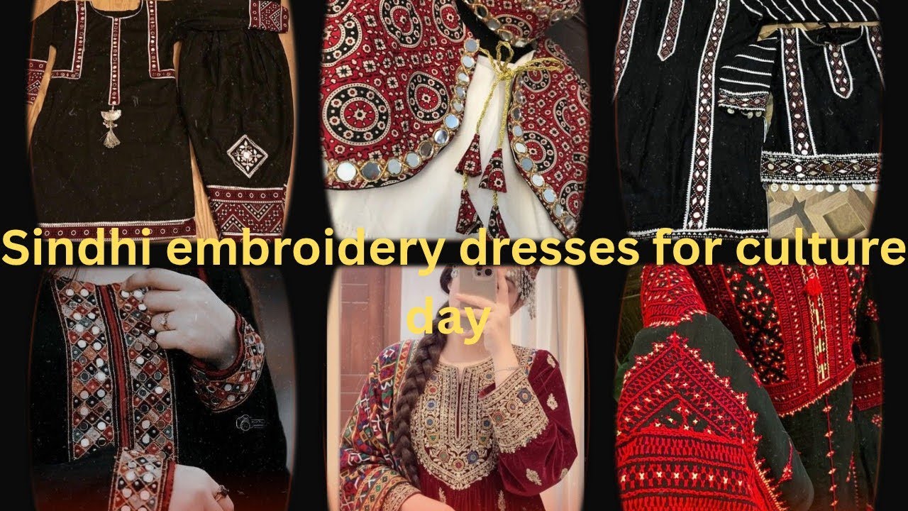 Sindhi embroidery dresses design for culture day 2025 special 