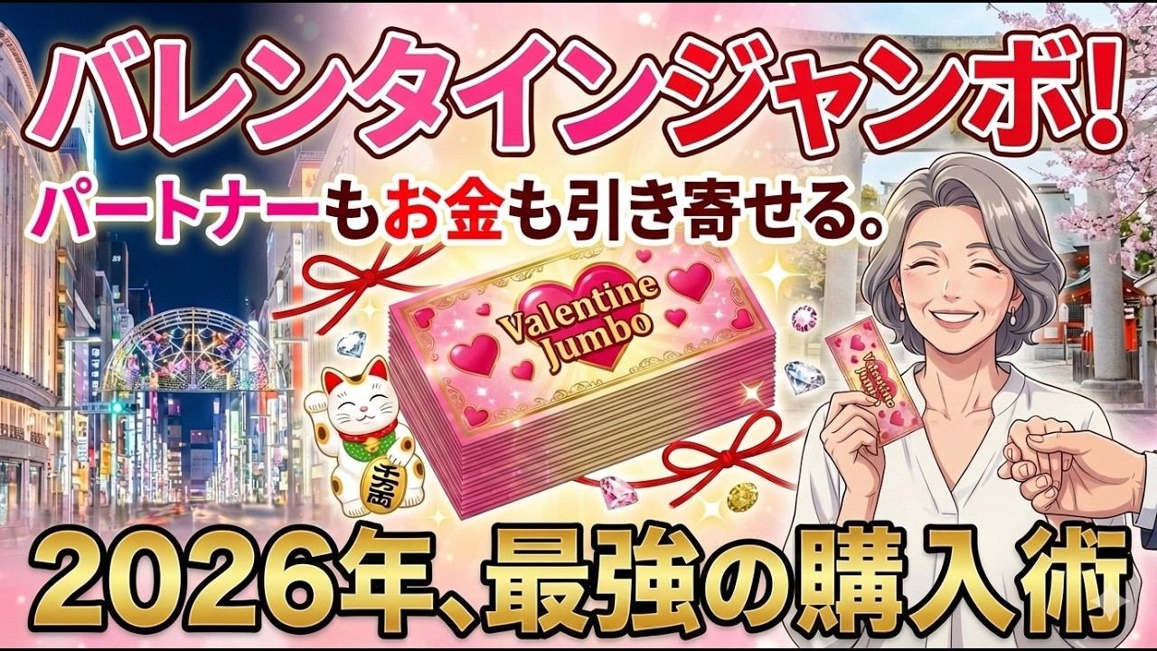 バレンタインジャンボ！パートナーもお金も引き寄せる最強の購入法とは！？
