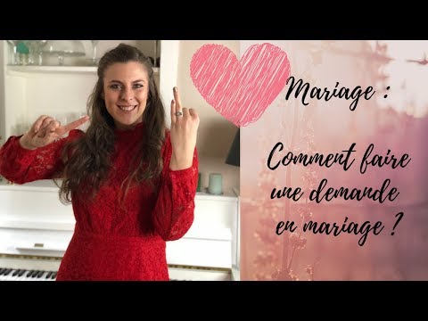 Vidéo: Comment Déposer Une Demande De Mariage