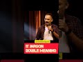 It jargon double meaning standupcomedy comedy funnytamilcomedy standupcomedian comedianmayandi