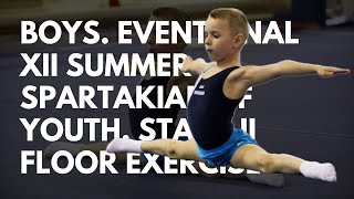 Floor Exercise. Boys. XII Summer Spartakiad of Youth. Stage II. Event Finals