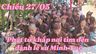 Trực tiếp Chiều 27/05 Phật tử từ Hà Nội tìm đến đảnh lễ sư Minh Tuệ