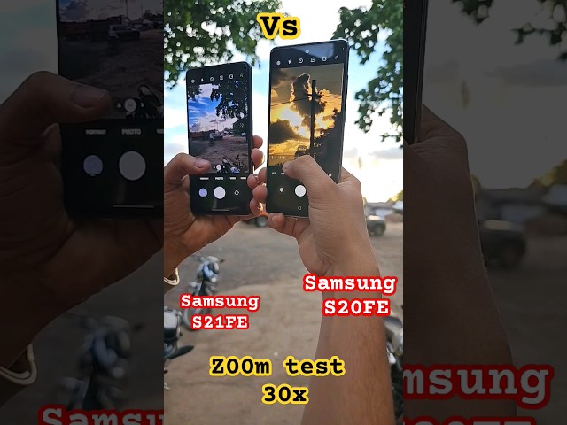 Samsung s20fe vs Samsung s21fe camera 30x zoom test #shorts