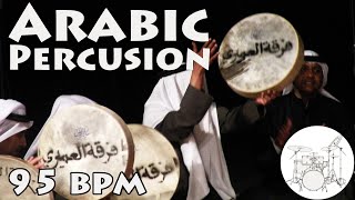 Play along Drums Arabic Beat 95 bpm