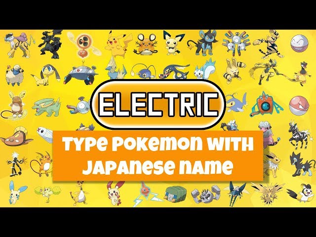 all pokemon types and names