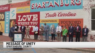 Spartanburg officials, community gather in support of peaceful protests