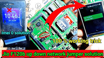 jio f120b network up down solution | jio f120b network jumper solution