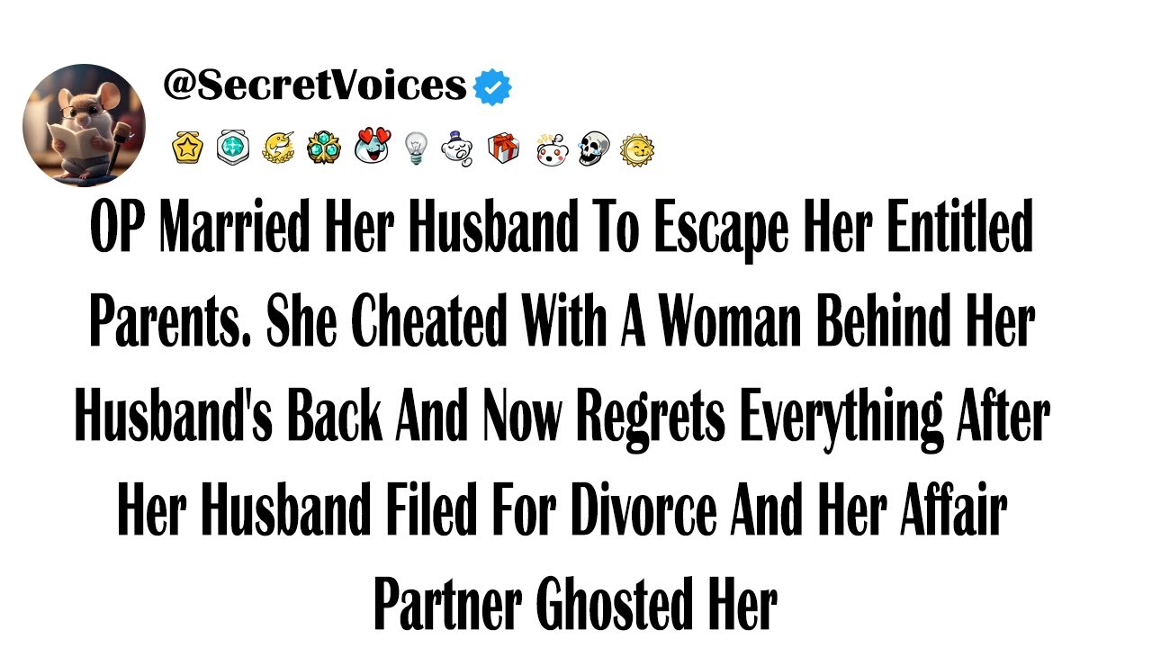 OP Married Her Husband To Escape Her Entitled Parents. She Cheated With A Woman Behind Her Husban...