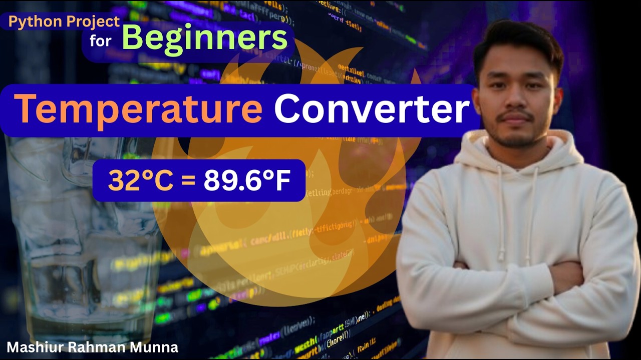 Build a Celsius to Fahrenheit Converter with Python 🐍 Python Project ...