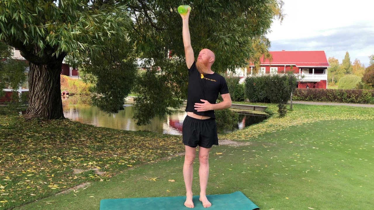 One-arm rotation with weight - YouTube