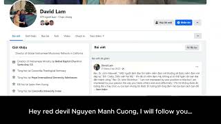David Lam, cơ đốc nhân gian ác của nghĩa địa thần học, doạ dẫm Pastor Tiến sĩ Nguyễn Mạnh Cường