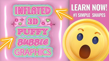 3D Inflate Effect Adobe Illustrator - Etsy Trend (add simple shapes)