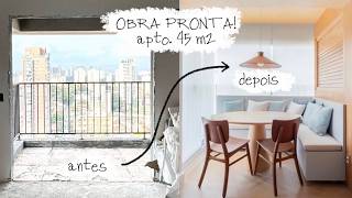 REFORMA PRONTA 45 m2 SENSAÇÃO DE AMPLITUDE