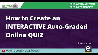 How to Create an INTERACTIVE Auto-Graded Online QUIZ screenshot 5