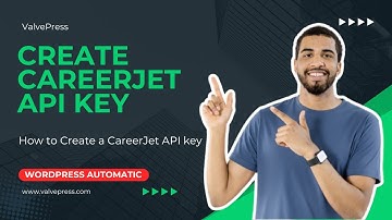 How to create CareerJet API key