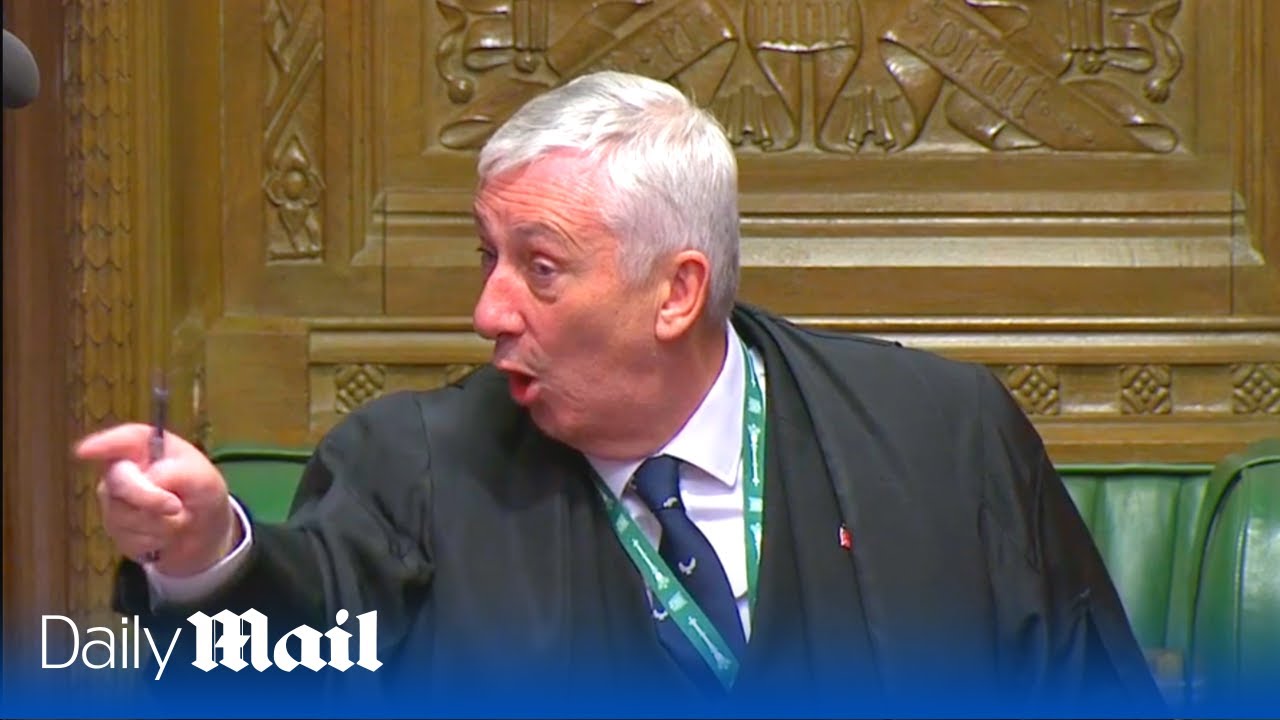 ‘Not having it!’ Furious Lindsay Hoyle throws Tory MP out of PMQs