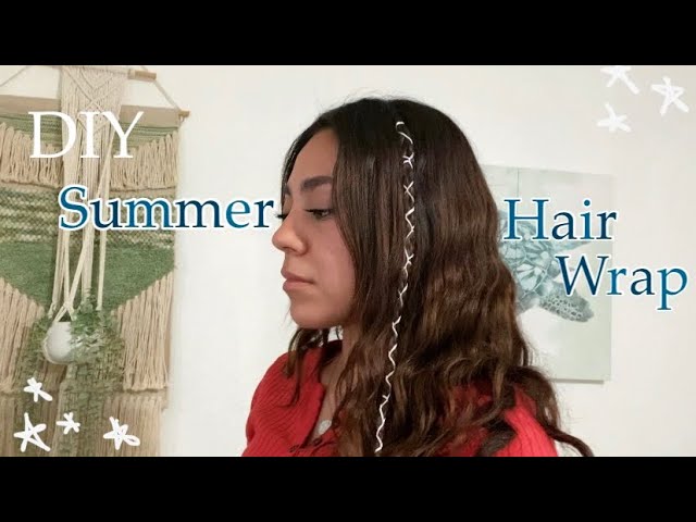 the easiest way to string beads into your hair <3 🌞🌿🌈🍄🦋🌛☮️ #hipp, Hair Wrap