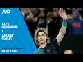 Alex de Minaur v Andrey Rublev Highlights | Australian Open 2024 Fourth Round image