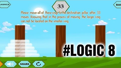 river Crossing iq game solutions / chapter 1 logic 8