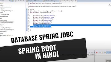 Spring JDBC | Spring JDBC CRUD operations | Spring boot Tutorial Hindi