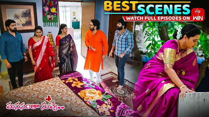 Manasantha Nuvve Best Scenes: 4th July 2025 Episode Highlights | Watch Full Episode on ETV Win