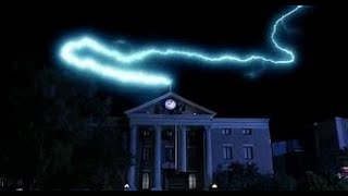 Lightning Strike Clock Tower Back to the Future.