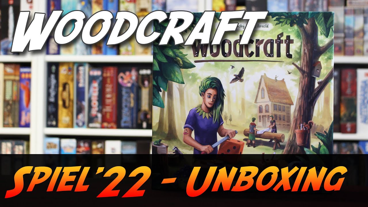 Woodcraft Brettspiel Unboxing (Delicious Games) YouTube