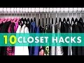 10 Closet Organization Hacks! Closet Organization Tips & Closet Hacks