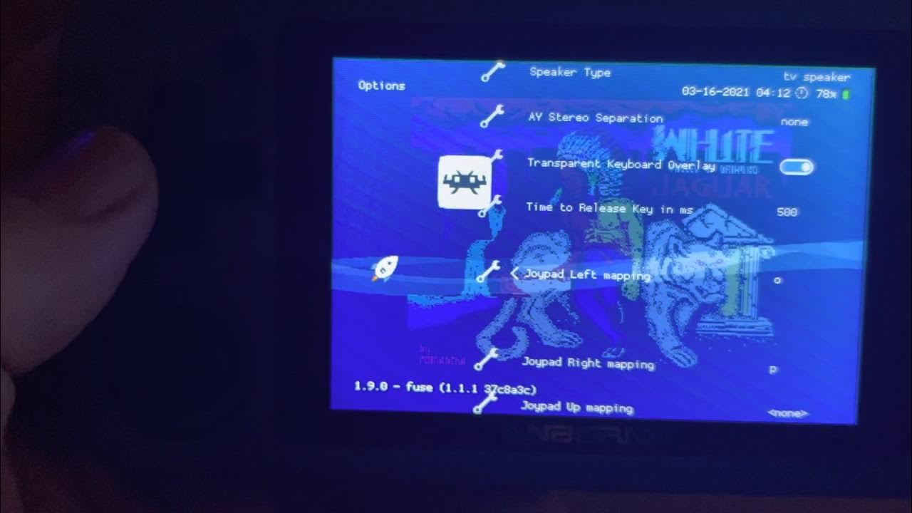 Redefining buttons on RG351M in ZX Spectrum emulator (Fuse) YouTube