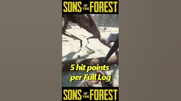 Sons of the Forest Weapons Test - LOGS! #shorts